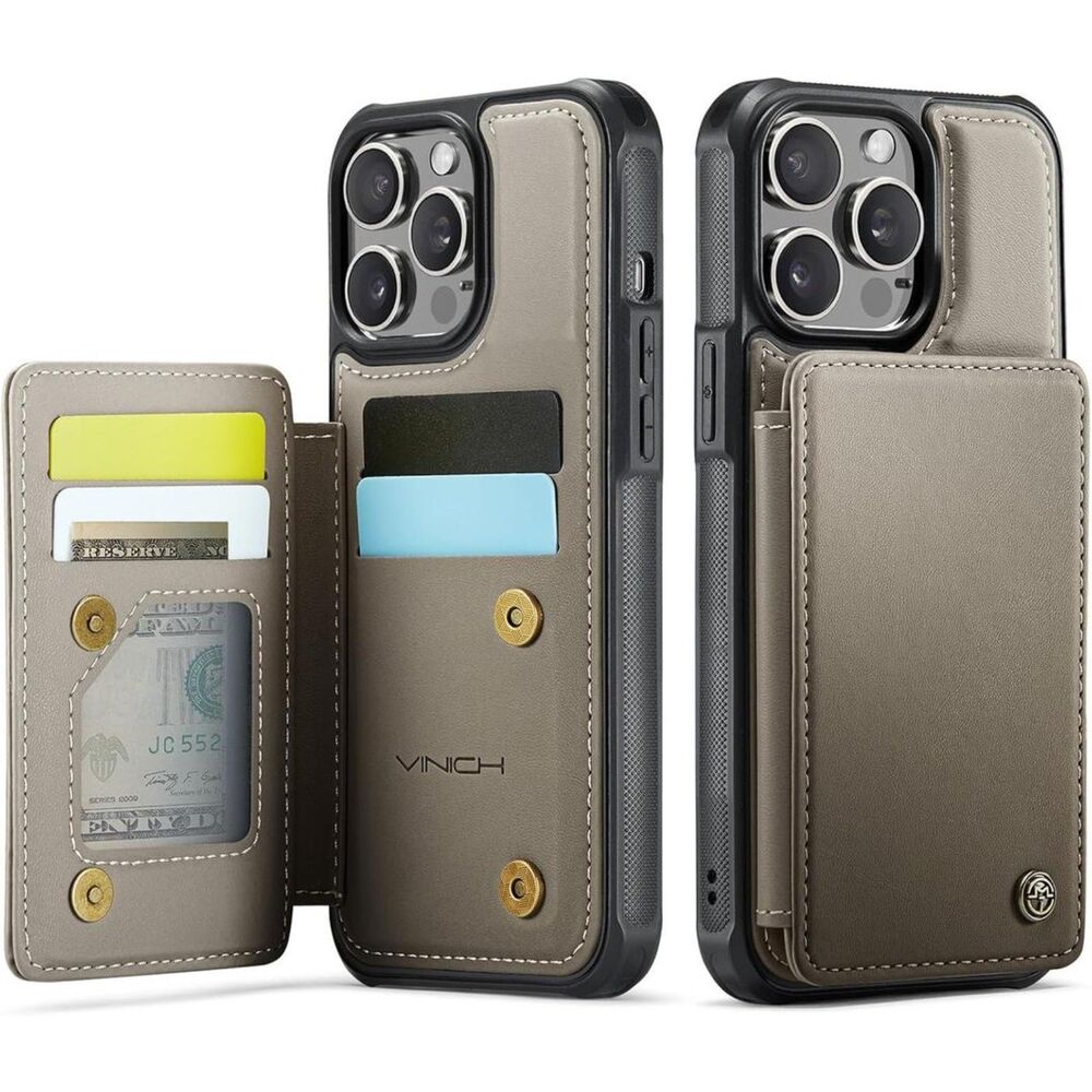 Vinich for iPhone 14 Pro Max Wallet Case with Card Holder, RFID Blocking Credit